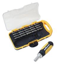 Skraldeskruetrækker m/bits 21 dele